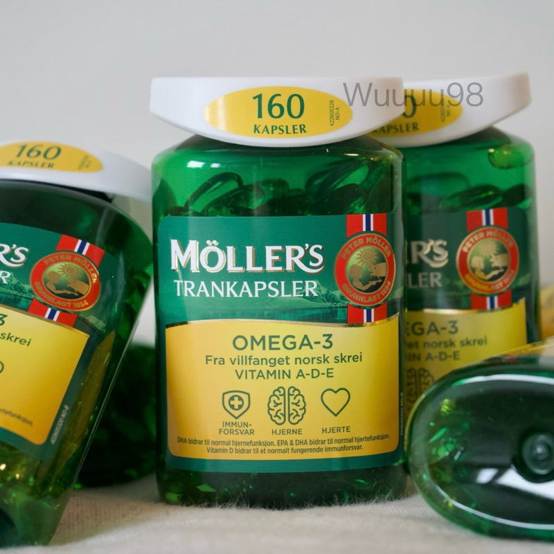 六月初出貨/Möller’s🇳🇴挪威睦樂魚肝油膠囊160粒【挪威代購】Mollers沐樂思百年老牌北極鱈魚