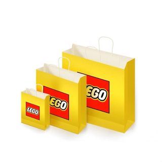 【夢想站】LEGO 紙袋 樂高紙袋 四款尺寸 特小 小 中 大 手提袋 袋子 包裝 禮物 袋 提袋 禮物袋 樂高原廠