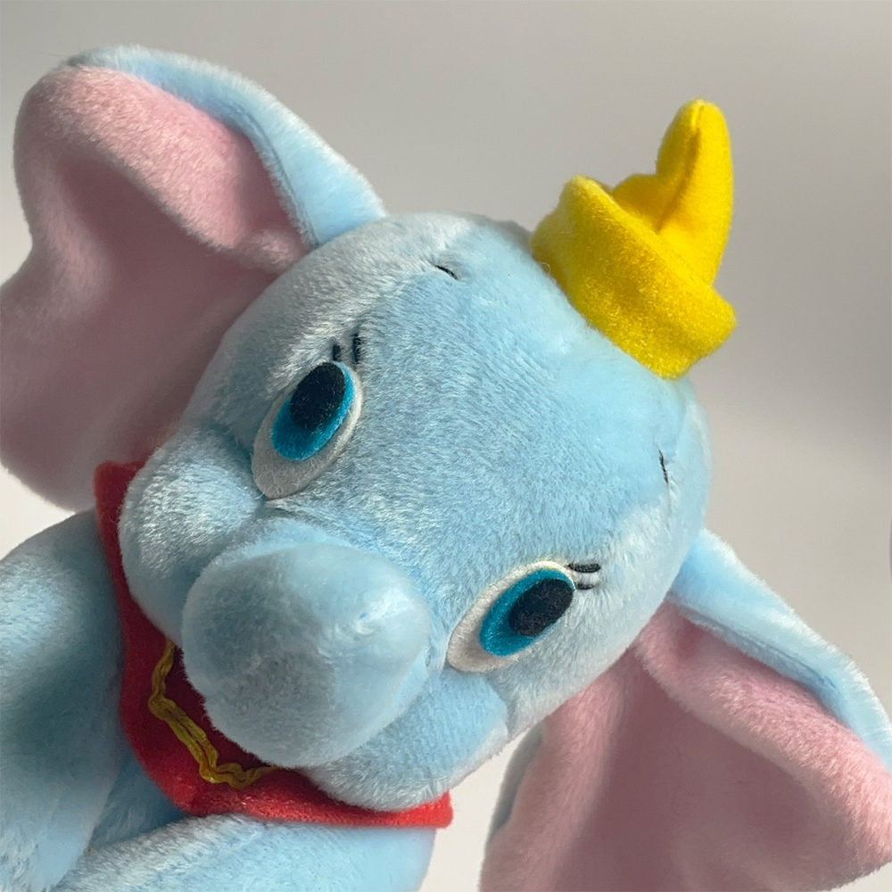 早期品 日本 復古 小飛象 Dumbo 迪士尼 Disney 水藍色 大象 布偶 玩偶 娃娃