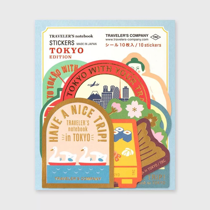 [現貨] 日本 TRC Traveler’s notebook 東京限定版 文具 / TN 筆記本/貼紙/吊飾
