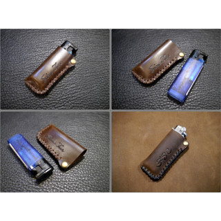 KH手工皮革工作室 MIT臺灣製造天然牛皮訂製皮件 打火機皮套 皮革縫線顏色自選可燙字 電玩社團 車隊團體 餐飲業團購