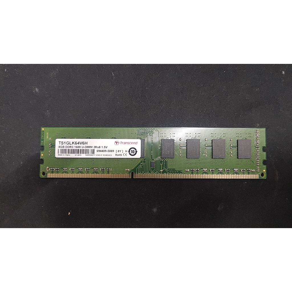 知飾家 二手良品 金士頓 DDR3 1600 8G 記憶體