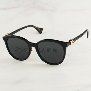【LOOK路克眼鏡】Gucci 太陽眼鏡 圓框 黑 灰色鏡片 GG1180SK 002