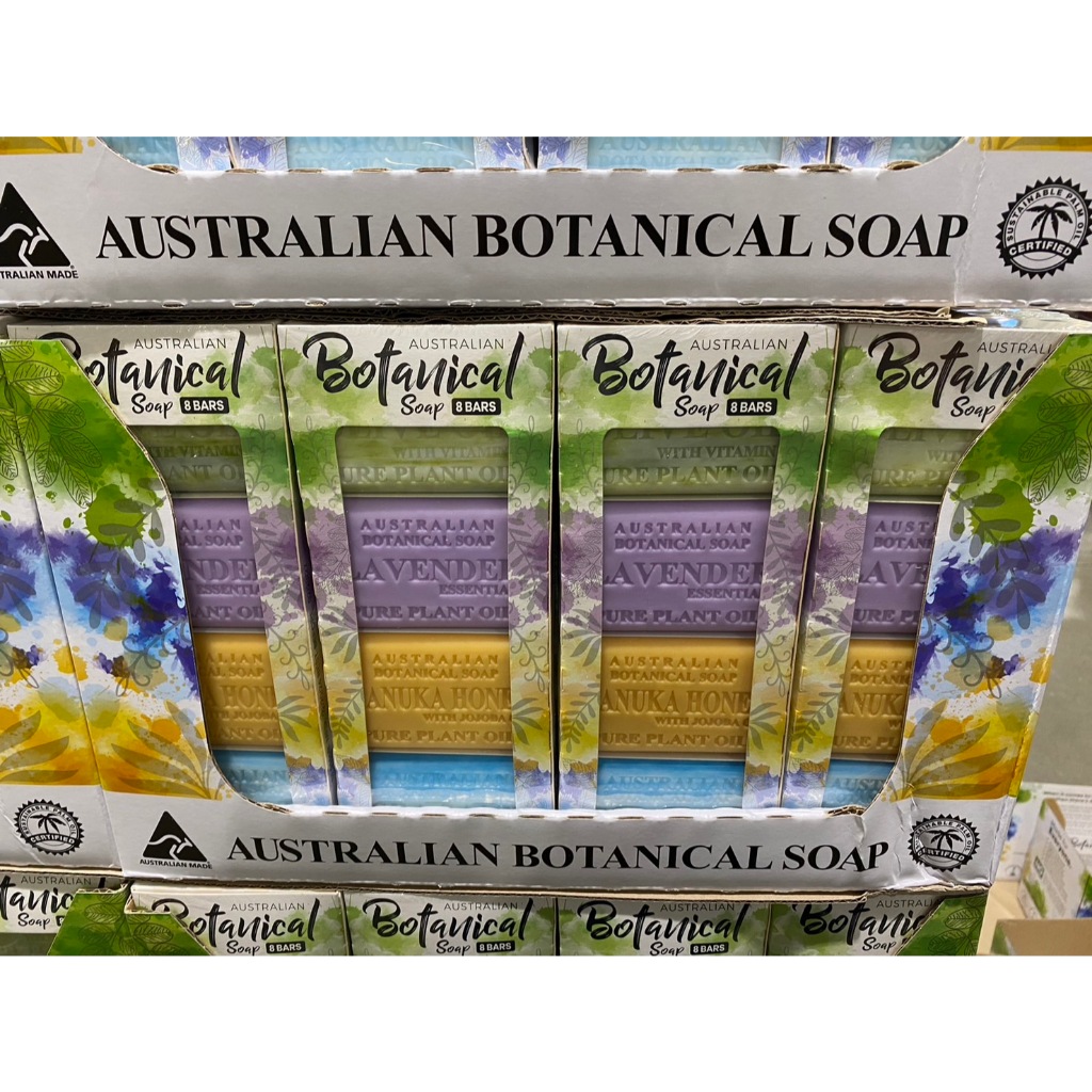 🚀2️⃣4️⃣🅷快速出貨🔥Costco 好市多代購 熱賣 澳洲製植物精油香皂 8入 肥皂 沐浴液 沐浴