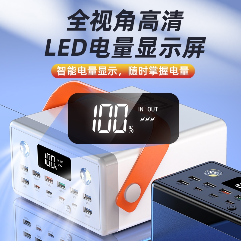 台灣出貨.20萬mAh行動電源 PD100W 可充筆電 行動電源 雙向快充100W 全協議快充 戶外露營行動電源