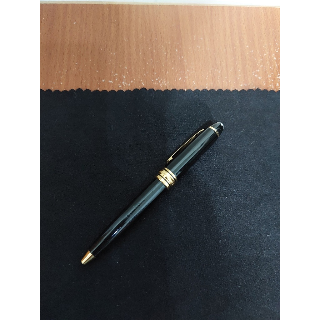 德國製 萬寶龍 Montblanc 經典小班164 鍍金筆夾 原子筆