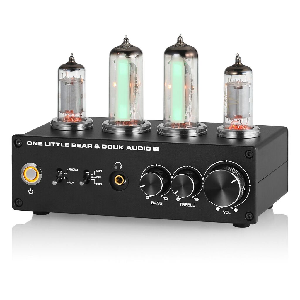 Douk Audio T9 HiFi Magic 6E2 真空管立體聲前級擴大機 MM/MC 轉盤擴大機 唱頭級