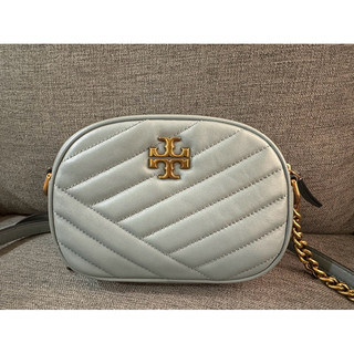 TORY BURCH Kira 小款相機包（灰藍色）