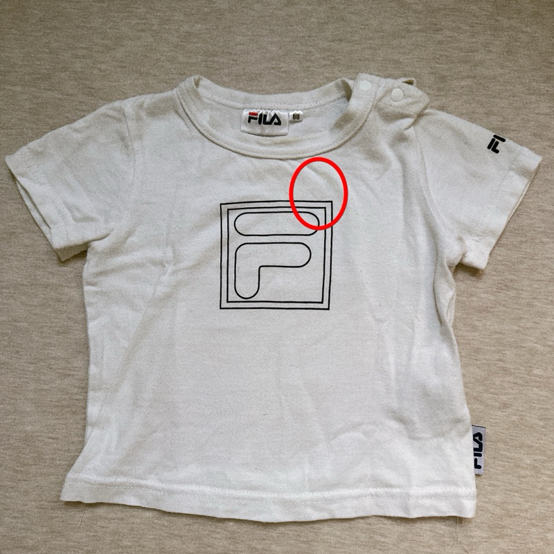 二手童裝 / FILA 短袖 80cm 白