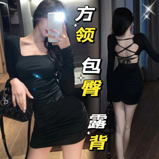 韓國洋裝 辣妹洋裝 休閒洋裝 露背洋裝 綁帶洋裝 長袖洋裝 美背洋裝 性感洋裝 黑色洋裝 包臀洋裝 氣質洋裝 顯瘦洋裝