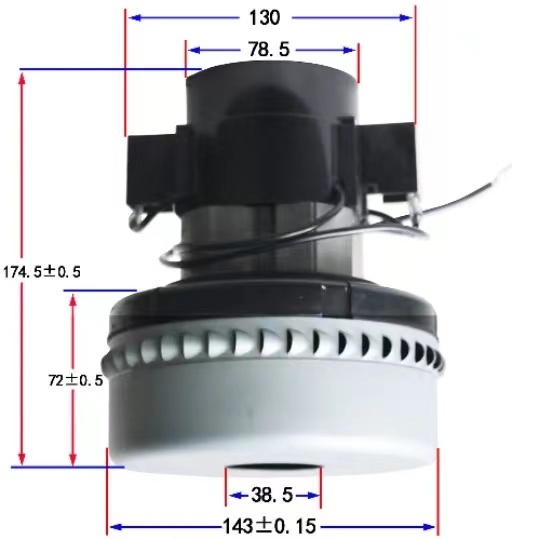 KXG*爆款*24V/36V/48V/110V/220V500W1200W兩層吸水電機 原裝B32吸塵器馬達