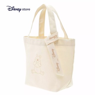 【日本代購】迪士尼正品 小熊維尼 (S) 標誌緞帶 TOTE BAG 系列 日本正品 現貨快出 便當袋 手提袋【美姬】