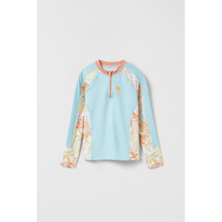 ZARA 花卉防曬長袖泳衣 上衣 童裝 大童 13-14y 全新 164cm 成人可穿