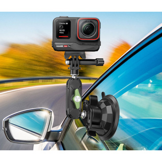 運動相機汽車導航記錄器金屬吸盤支架 適用 Gopro insta360 AcePro