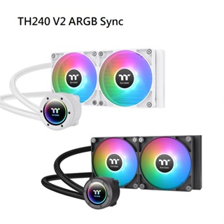 米特3C數位–Thermaltake 曜越 TH240 V2 ARGB Sync 主板連動版 一體式水冷 黑色/白色