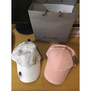 全新Lexus白色或粉紅色帽子一頂或灰色提袋 買帽子不含提袋喔！