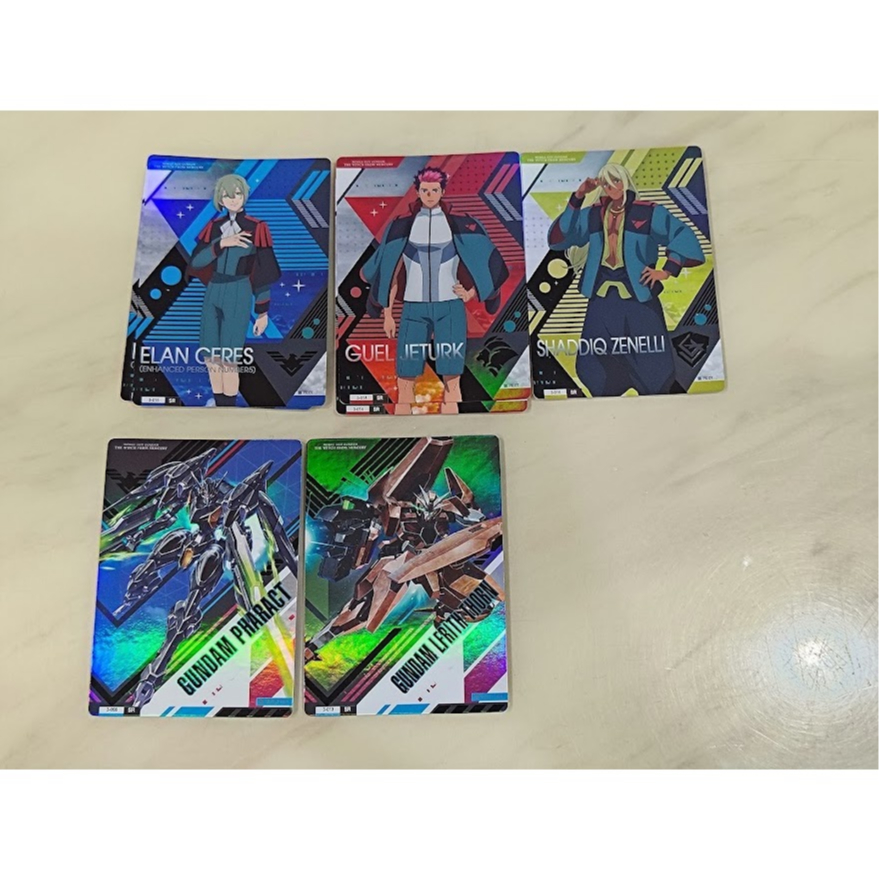 [睡睡蛙小池] 鋼彈 水星的魔女 收藏卡 餅卡 拍立得 古爾 伊蘭 沙迪克 鐵騎 索恩魔靈 SR卡