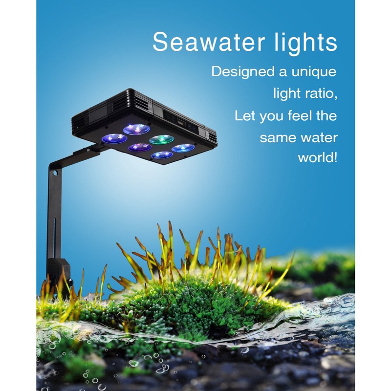 GAKO 冠科 075 觸摸式全智能LED魚缸海水燈 照明燈全光譜珊瑚燈 水族箱 LPS SPS