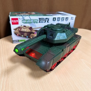 《翔翼玩具》戰車 聲光 燈光 自轉 音樂燈光戰車 360度旋轉 模擬音效 實體音效 12-3803安全標章合格玩具