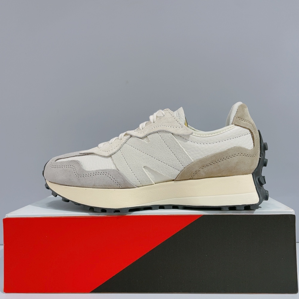 New Balance NB 327 男女款 白灰棕 D楦 皮革 麂皮 復古 運動 休閒鞋 U327WGA