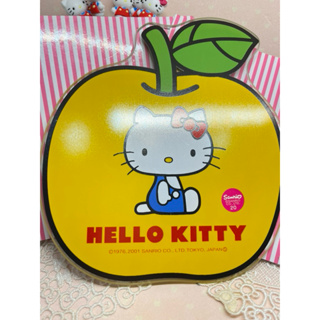 日本帶回來的Hello Kitty 2001年強化玻璃軟木塞雙層鍋墊