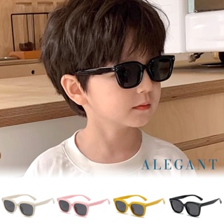 ALEGANT玩酷時尚兒童專用輕量矽膠彈性太陽眼鏡│UV400偏光墨鏡