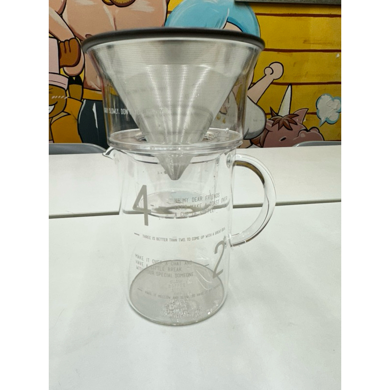 二手（近全新）-日本KINTO SCS簡約咖啡沖泡壺組-咖啡 手沖