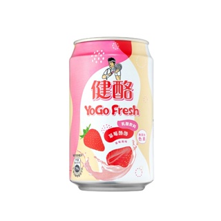 【健酪】Yogo Fresh乳酸飲料 –草莓酪酪320ml(24罐/箱) 官方直營