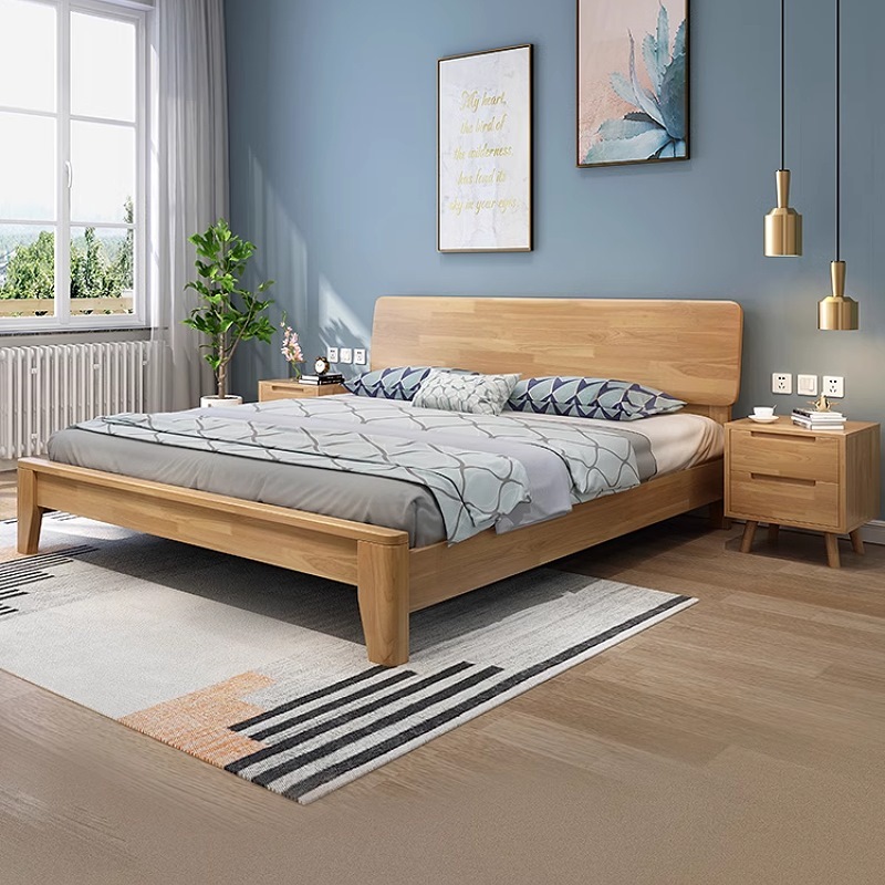 (180x200cm) TB-07北歐實木床架 訂製尺寸 非松木 床頭床底 雙人床 單人床 木床 雙人加大 床架