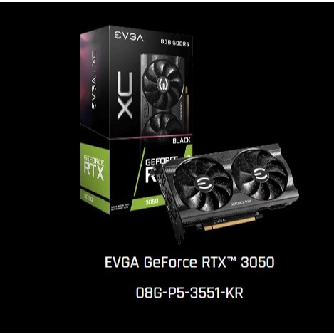EVGA GeForce RTX 3050 XC BLACK GAMING, 08G-P5-3551 顯示卡