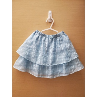 GU兒童夏季蛋糕裙140cm褲裙水藍色短褲裙
