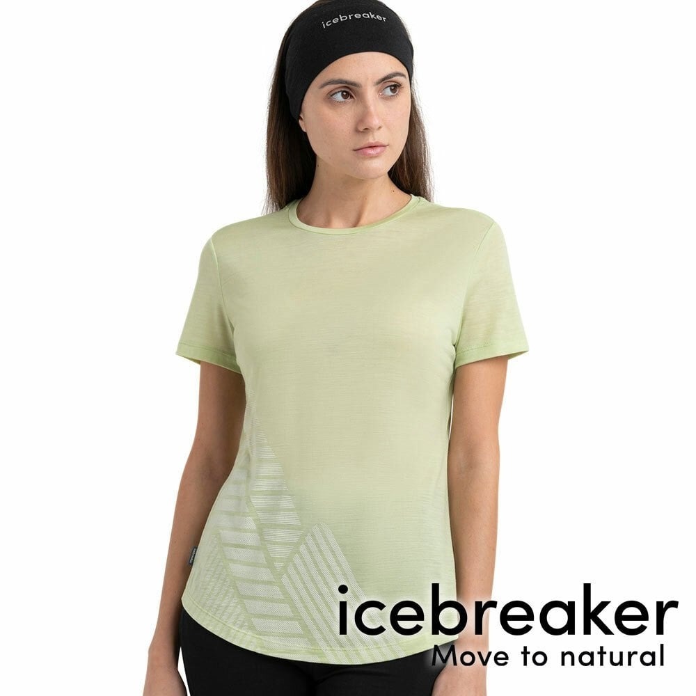 【icebreaker】Sphere Cool Lite女圓領短袖衣125-高峰探索『果綠』0A56YL