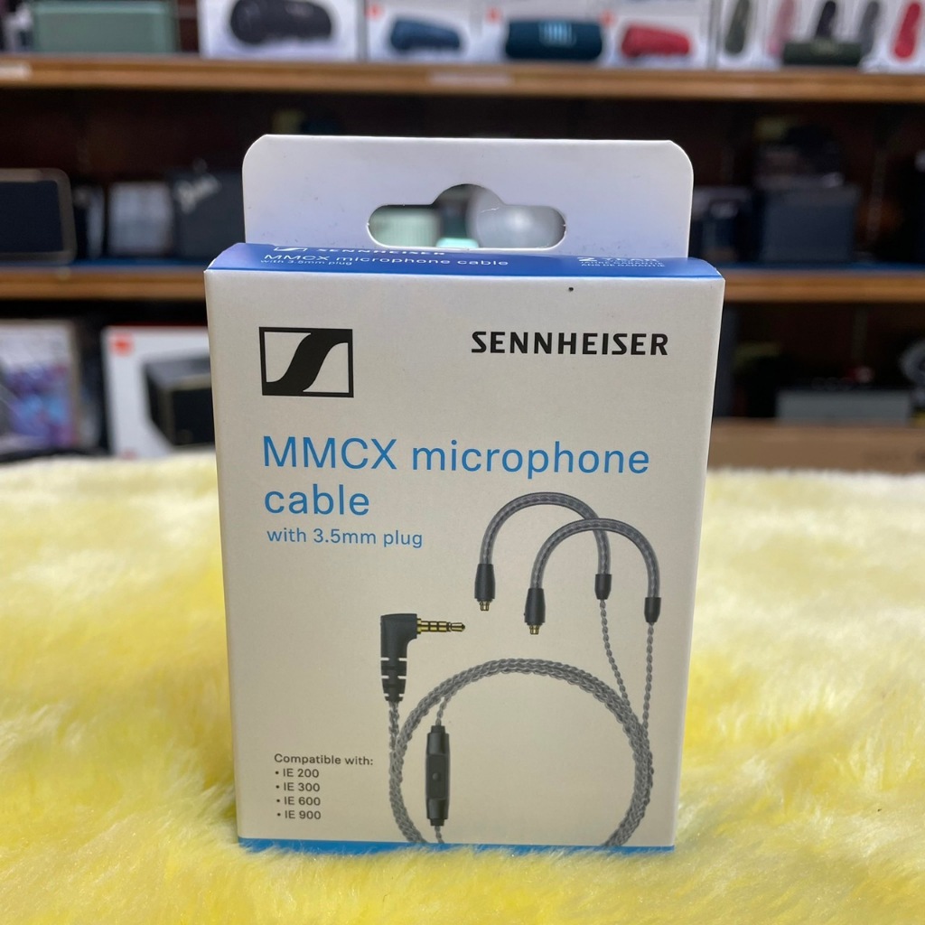 公司貨Sennheiser MMCX 耳機線，附麥克風，適用 IE200 300 600 900耳機 3.5插頭 無保固