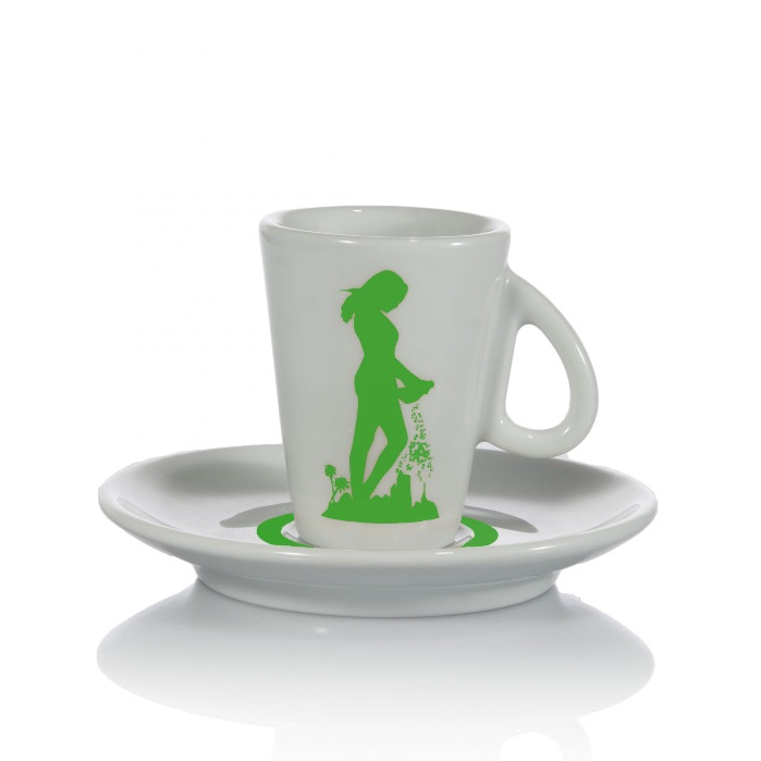 金杯義式咖啡杯組 綠色