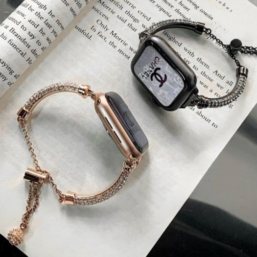 【滿鑽手鐲】APPLE WATCH錶帶 蘋果手環錶帶 SE S9/8/7/6/5 iwatch全系列錶帶 45mm錶帶