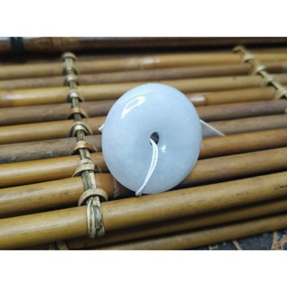 【禾賢行】天然翡翠.緬甸玉.糯冰平安扣/平平安安.手工精雕墬子.項鍊.玉珮.ZGCPJ015955