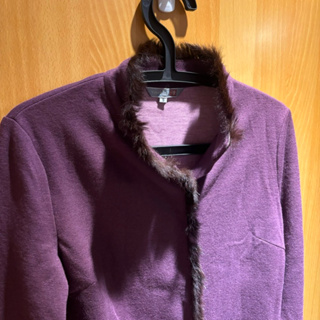 ✔️Tammy陳-紫色針織外套 高級毛料