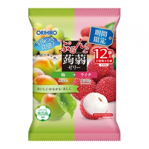 日本 ORIHIRO 水果蒟蒻果凍 梅子 荔枝 口味 期間限定 水果果凍 隨手包果凍