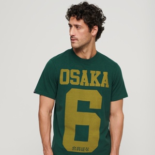 【Superdry】男裝 短袖T恤 Osaka Graphic 綠