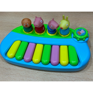 （二手玩具）正品 Peppa Pig 粉紅豬小妹 公仔鋼琴組 琴鍵 幼幼 兒童音樂玩具