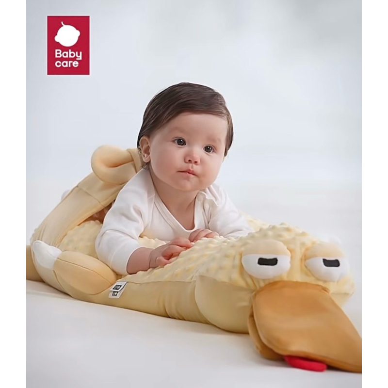 babycare大白鵝烤鴨嬰兒排氣枕頭 新生寶寶趴睡安撫枕防脹氣摟睡覺神器