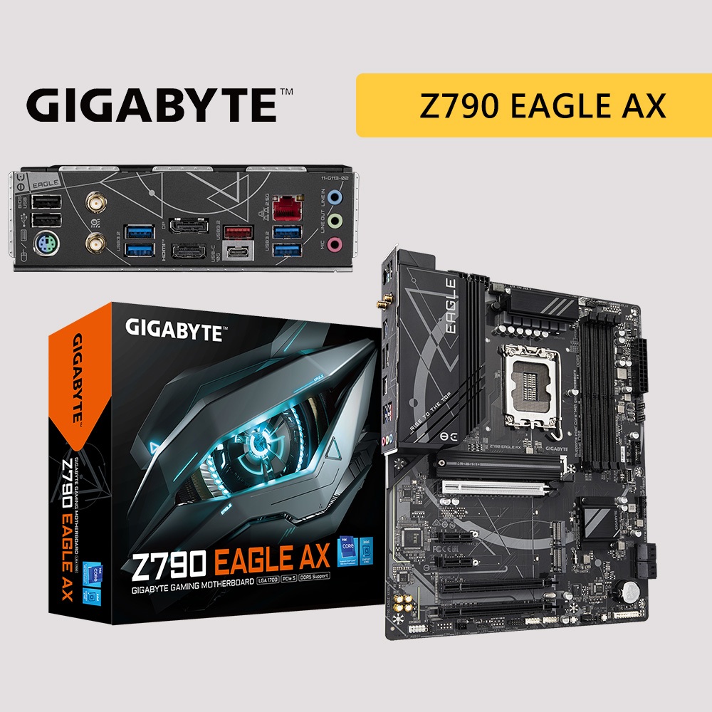 GIGABYTE 技嘉 Z790 EAGLE AX 主機板 ATX 1700腳位 DDR5 Z790 D5 主板
