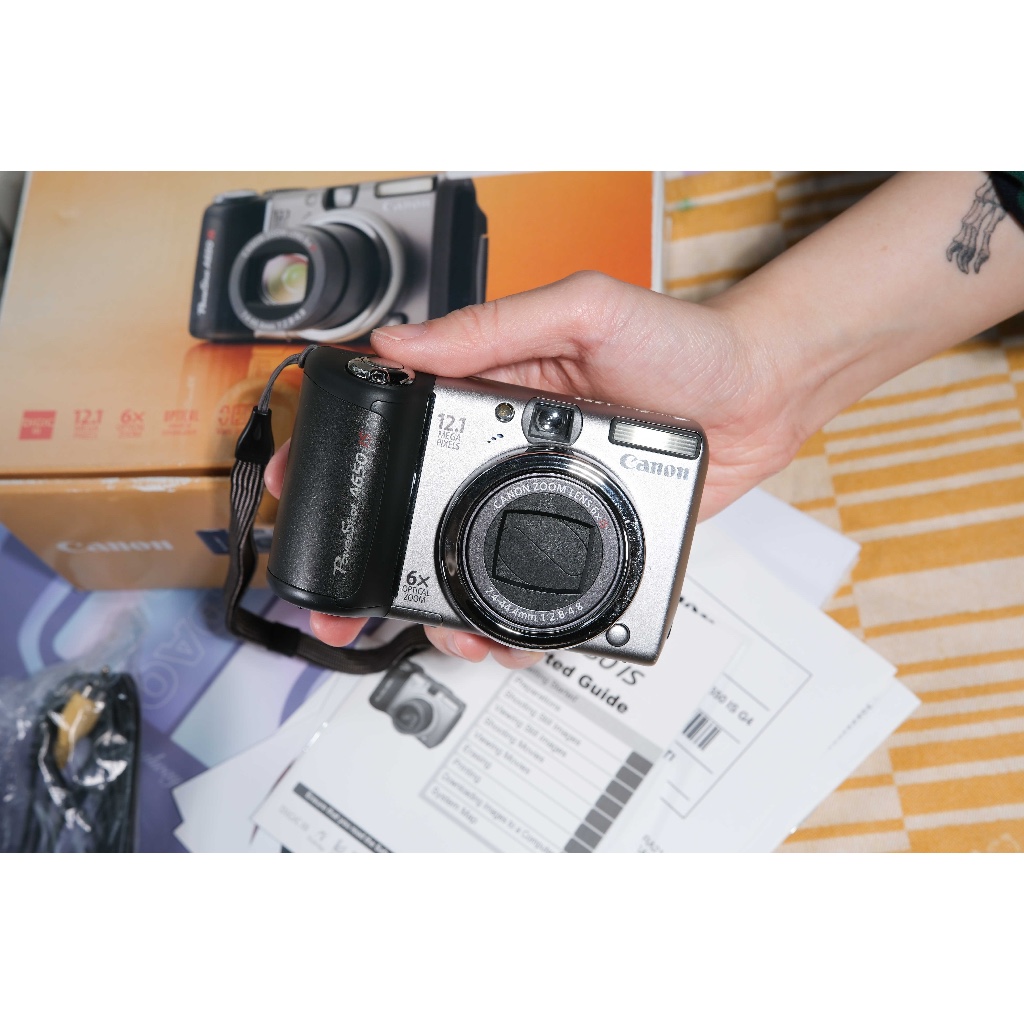 [📷DADDAO📷] 佳能 Canon A650 Y2K復古CCD相機 2007年 翻轉大尺寸螢幕 6倍變焦 完美盒單
