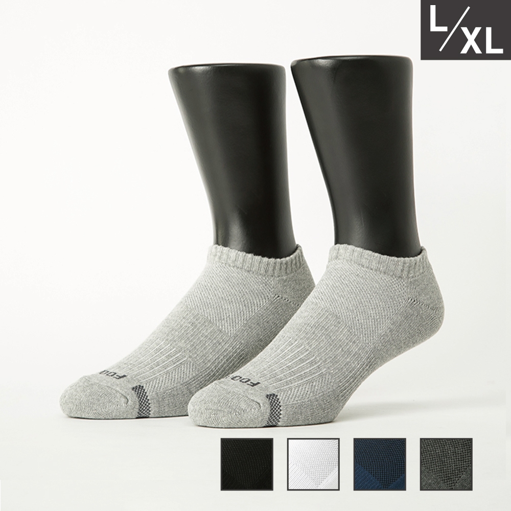 FOOTER 單色運動逆氣流氣墊船短襪 除臭襪 運動襪 短襪 氣墊襪(男-T31L)