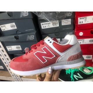 OH SHOSE👟 New Balance Nb 574 WL574TAD 紅色 緞帶鞋帶 吊飾 麂皮 慢跑鞋