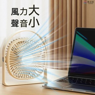 🔥【優品特惠】古謳卡品牌 桌面風扇 帶夜燈5檔迷你便攜式戶外 小風扇 大風力強靜音持久續航辦公上課 小風扇