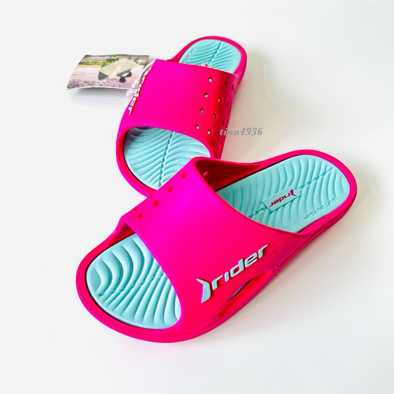 《現貨》RIDER BAY VII KIDS 女童 拖鞋 巴西尺寸31（巴西素面軟墊拖鞋－粉紅色）