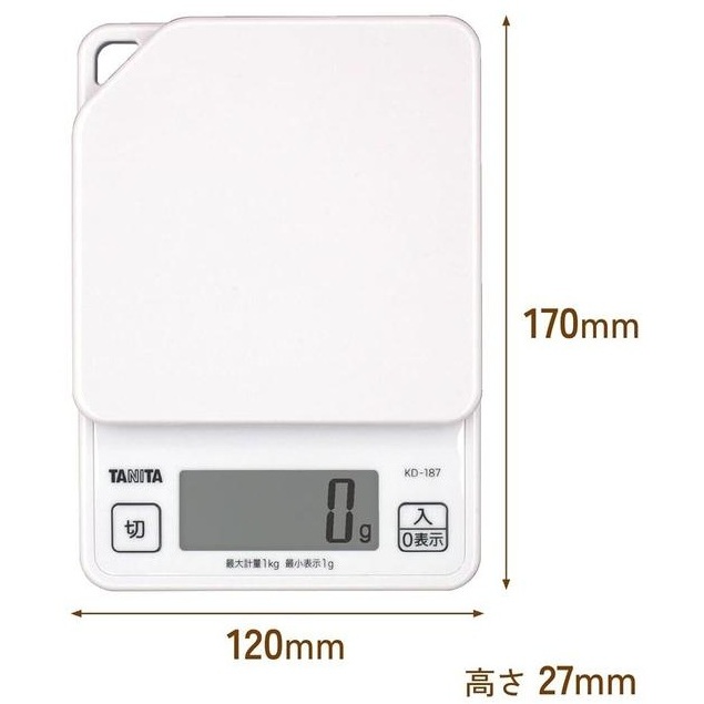 二手良品 日本 TANITA 電子秤 KD-187 數位 壁掛 1g~1kg