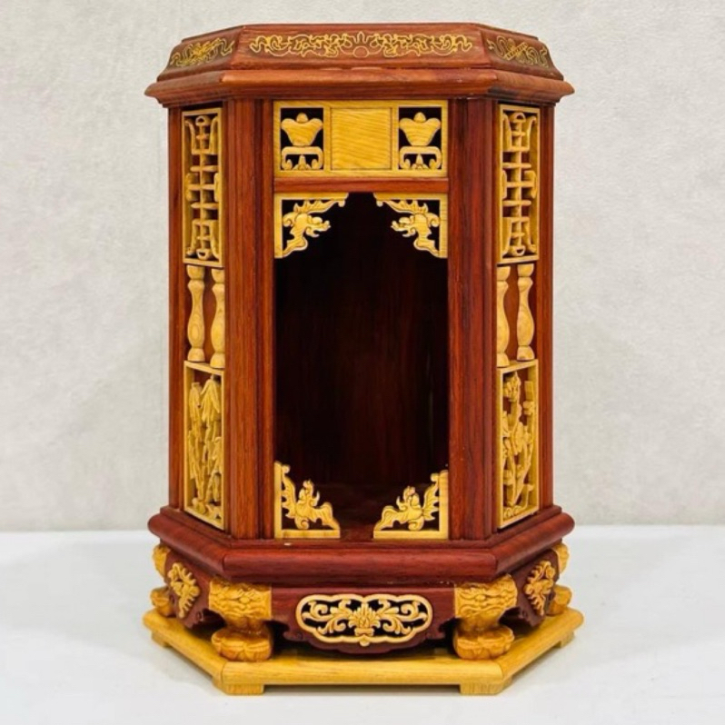 紅壇入越檜 香火佛專用 小神龕🤎 （含錦盒）  小神龕 木雕 木製