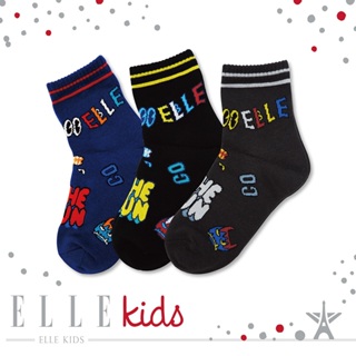 【ELLE KID’S】可愛小怪獸童襪 襪子 棉襪 兒童襪 男童襪 女童襪